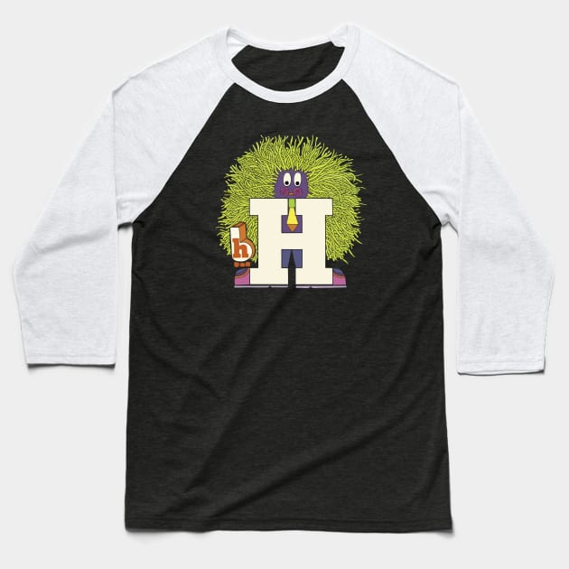 The Letter People Mr. H Hair Baseball T-Shirt by Surface Maximus